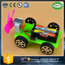 Diy carro movido a ar carro modelo de tecnologia de brinquedos educativos para crianças (feble)